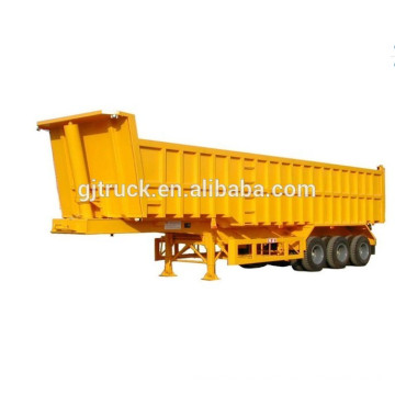 China HYVA Cylinder End Tipper Truck And Trailer Rear Dump Tipper Truck Trailer Side Tipping Truck Trailer